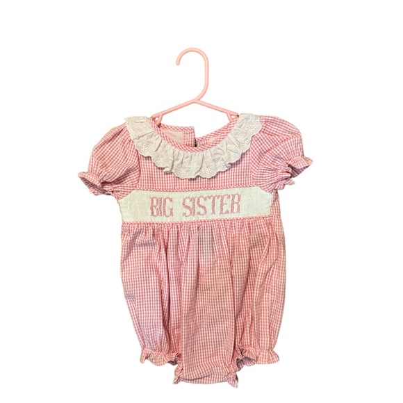 Smocked Big Sister Bubble - Picture 2 of 4